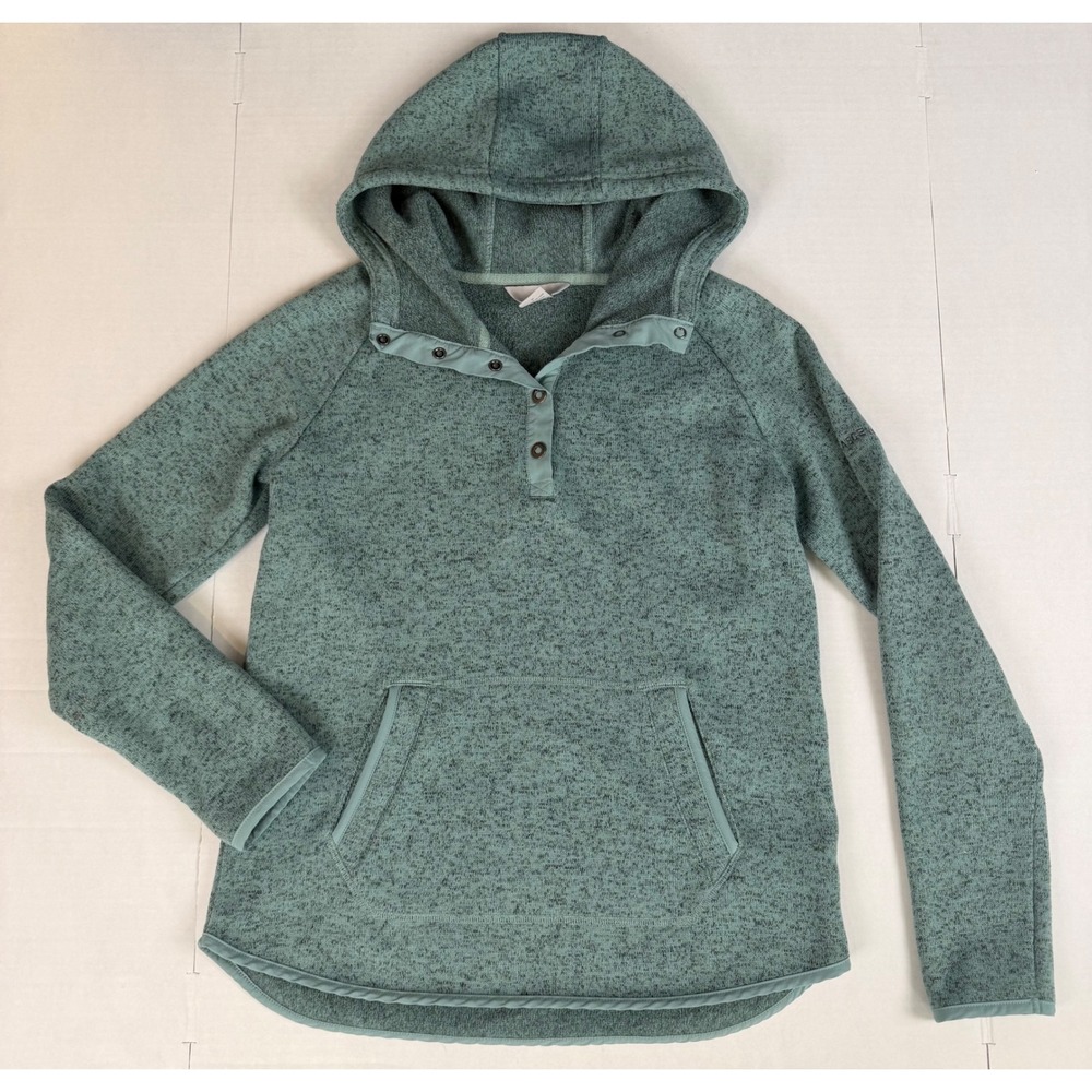 Ascend Women's Green Hooded Pullover Top Size Small